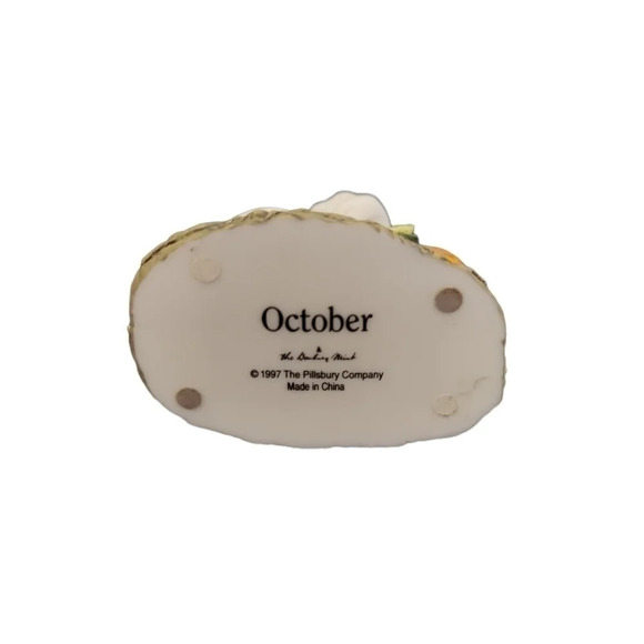 Vintage 1997 Danbury Pillsbury Doughboy calendar figurine - October - Picture 5 of 5